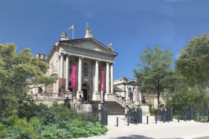Tate Britain Clore Bahçesi için tasarımlar. Resim Tom Stuart-Smith Studio'nun izniyle